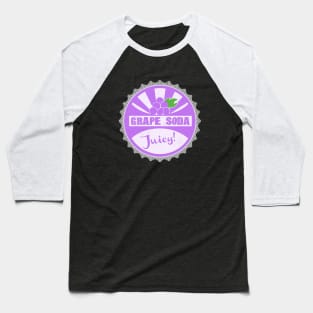 Grape Soda Bottle Cap Baseball T-Shirt